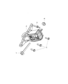 Diagram for 2018 Jeep Wrangler Engine Mount Bracket - 5147190AC