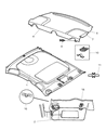 Diagram for Chrysler 300M Sun Visor - TH98TL2AA