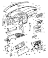 Diagram for 2006 Chrysler Pacifica A/C Switch - 5005080AD