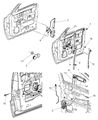 Diagram for Dodge Dakota Window Regulator - 55359566AB