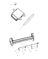 Diagram for 2007 Chrysler Aspen Parking Assist Distance Sensor - 1AF63TZZAA