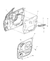 Diagram for Chrysler PT Cruiser Door Handle - RH32MF1AD