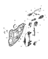 Diagram for 2016 Jeep Cherokee Door Latch Cable - 68227370AA