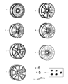 Diagram for 2009 Chrysler Sebring Spare Wheel - 5105078AA