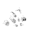 Diagram for Chrysler 300 Ignition Lock Assembly - 68234376AC