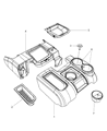 Diagram for Ram 2500 Center Console Base - 1EB18XDVAB