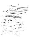 Diagram for 2013 Dodge Dart Hood Cable - 68082455AB