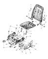 Diagram for Dodge Magnum Seat Motor - 5135156AA