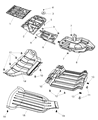 Diagram for 2013 Jeep Grand Cherokee Fuel Tank Skid Plate - 68061321AD