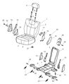 Diagram for 2001 Dodge Durango Seat Cover - UT381DVAA