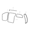 Diagram for 2012 Chrysler Town & Country Door Seal - 5020840AC