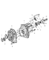 Diagram for Chrysler Transfer Case - 68055340AA