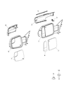 Diagram for Ram 1500 Car Mirror - 5ZK45KARAC