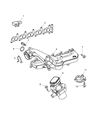 Diagram for Mopar EGR Valve Gasket - 5137197AA