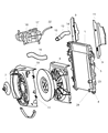 Diagram for Jeep Liberty Cooling Fan Assembly - 55037691AA