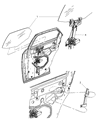 Diagram for 2005 Chrysler 300 Window Regulator - 5065473AB