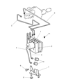 Diagram for Chrysler Crossfire ABS Control Module - 5140827AA