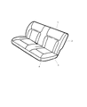 Diagram for 2002 Dodge Intrepid Seat Cushion - XF071DVAA