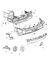 Diagram for Jeep Patriot Bumper - 68021294AA