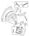 Diagram for 2003 Chrysler Sebring Wheelhouse - 4878381AD