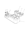 Diagram for Chrysler Voyager Center Console Base - 5RK001X9AE