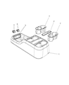 Diagram for Chrysler Pacifica Center Console Base - 5RK001X9AE