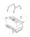 Diagram for 2002 Jeep Wrangler Fuel Tank Strap - 52100235