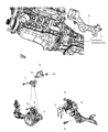 Diagram for 2012 Ram 1500 Engine Mount Bracket - 52122805AD