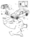 Diagram for Chrysler Headlight - 4805756AF