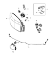 Diagram for Ram Fog Light - 68104820AB