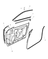 Diagram for Dodge Challenger Window Run - 4575891AC