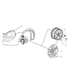 Diagram for Dodge Neon Wheel Cover - 5272693AA