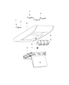 Diagram for Ram C/V Dome Light - 1KM36DX9AA