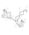 Diagram for 2007 Chrysler Crossfire Brake Line - 5099183AA