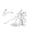 Diagram for Chrysler PT Cruiser Air Intake Coupling - 4884749AA