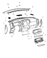 Diagram for 2020 Ram 2500 Glove Box - 7DS041N8AA