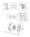 Diagram for Chrysler Brake Caliper Piston - 68144153AA