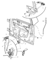 Diagram for Dodge Magnum Door Handle - WC81TAAAG