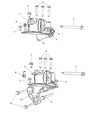 Diagram for 2007 Dodge Caliber Engine Mount - 5105489AD