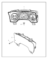 Diagram for 2009 Dodge Dakota Instrument Cluster - 68039982AD