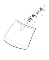Diagram for Chrysler 200 Windshield - 68249103AA