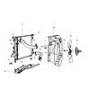 Diagram for Dodge Ram 2500 Fan Shroud - 5072472AA