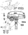 Diagram for Chrysler Mirror Switch - 56040694AD