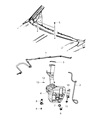 Diagram for 2010 Chrysler Town & Country Windshield Washer Nozzle - 5113049AA