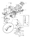 Diagram for Chrysler Steering Shaft - 4680800AB