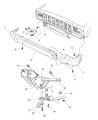 Diagram for 1999 Jeep Cherokee Bumper - 5EE85JX8AC