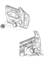 Diagram for 2005 Dodge Dakota Car Speakers - 56046854AA