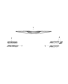 Diagram for Chrysler Emblem - 68146420AA