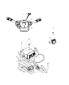 Diagram for 2015 Dodge Journey Air Bag Control Module - 68163806AB