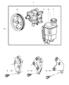 Diagram for 2003 Dodge Ram 1500 Power Steering Pump - 52113454AE